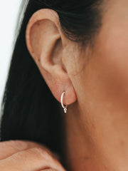 Half Hoop Bubble Detail Earrings