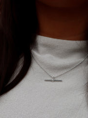 T-Bar Pendant Chain Necklace