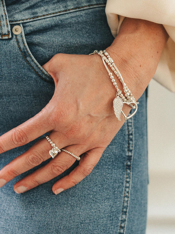 Angel Love Bracelet Stack