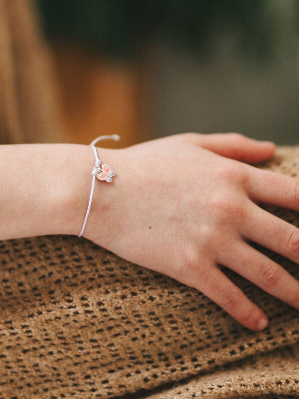 Lilac Rope Butterfly Bracelet