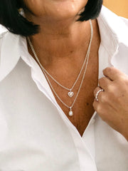 Pippa Pearl Heart Necklace