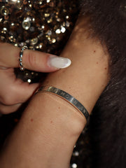 Luxury Engraved Cuff Bangle