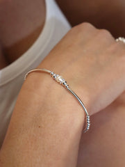 Pippa Pearl Tube Bracelet