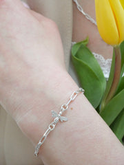Luxury Mini Paper Chain Bee Happy Bracelet