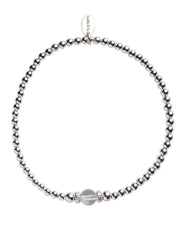 Penny Rock Crystal Bead Bracelet