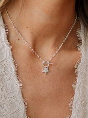 Twinkle Star T Bar Necklace