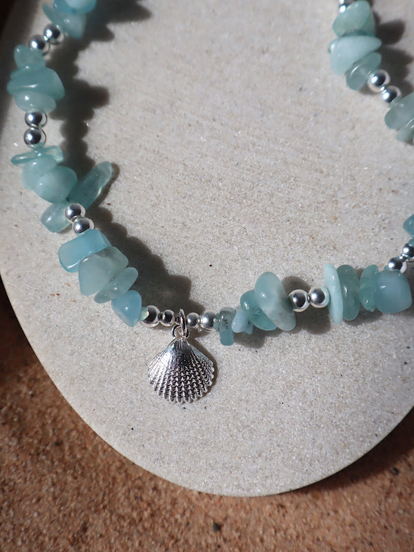 Shell Aqua Marine Anklet