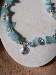 Shell Aqua Marine Anklet