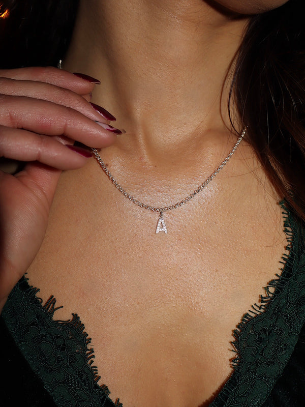 Sparkle Letter Necklace