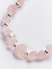 Cici Rose Quartz Chip Bracelet