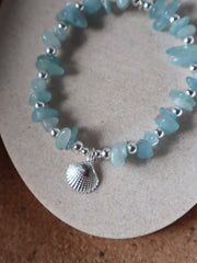 Shell Aqua Marine Bracelet