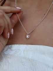 Pippa Pearl Heart Necklace