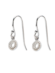 Sparkle Halo Hanging Earrings
