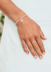 Pink Glass Bead Ring