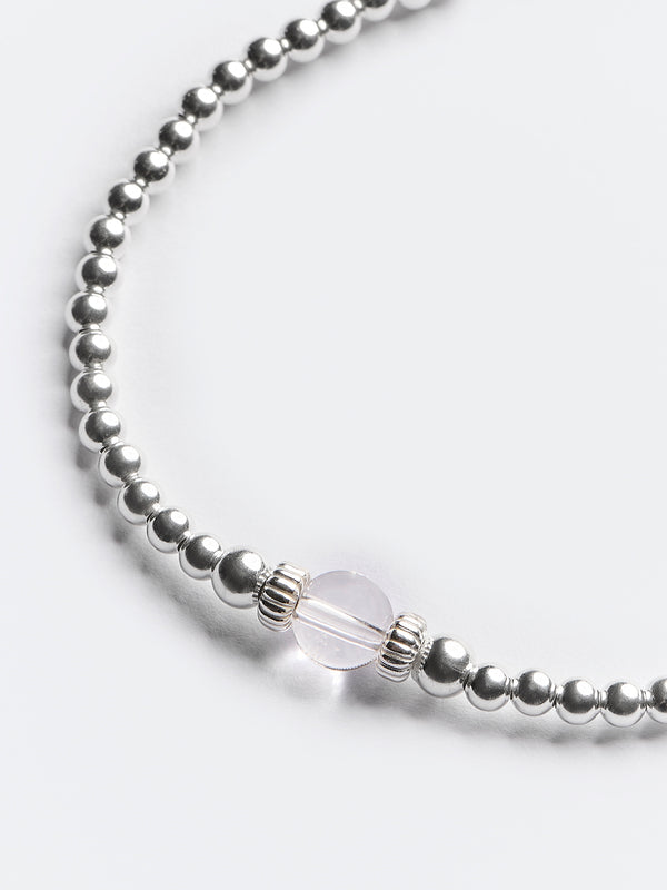 Penny Rock Crystal Bead Bracelet