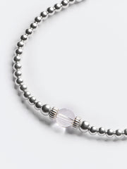 Penny Rock Crystal Bead Bracelet