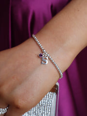 Letter Bracelet with Birthstone