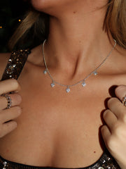 5 Sparkle Heart Necklace