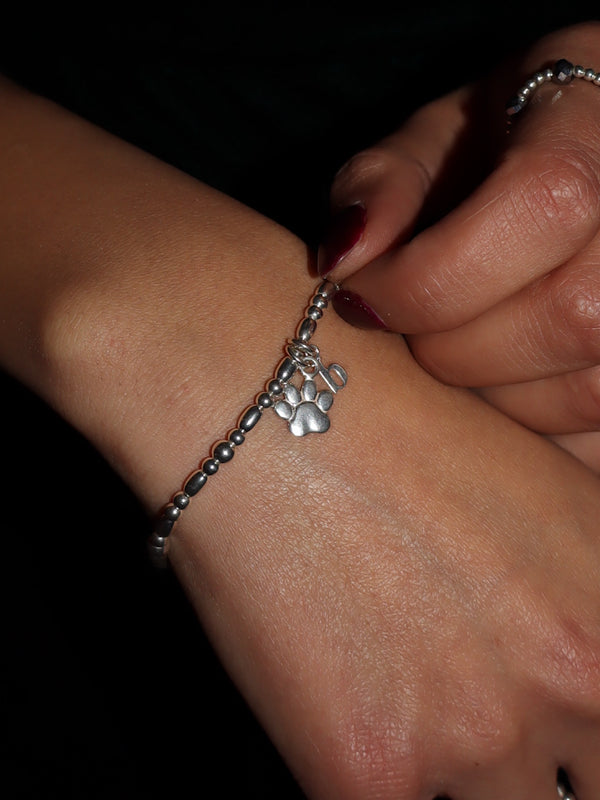 Paw Letter Bracelet
