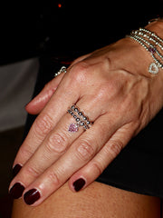 Sparkle Pink Heart Ring