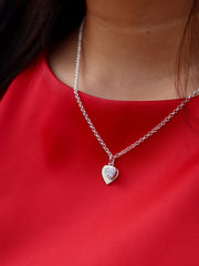 Double Sparkle Heart Necklace