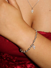 Sparkle Cross Popcorn Bracelet