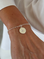 North Star Disc Bracelet