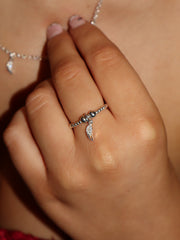 Sparkle Angel Wing Ring