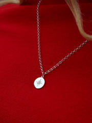 North Star Disc Necklace