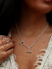 Double T Bar Necklace
