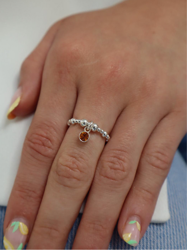 Topaz November Birthstone Ring