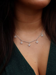 Sparkle Flower Necklace