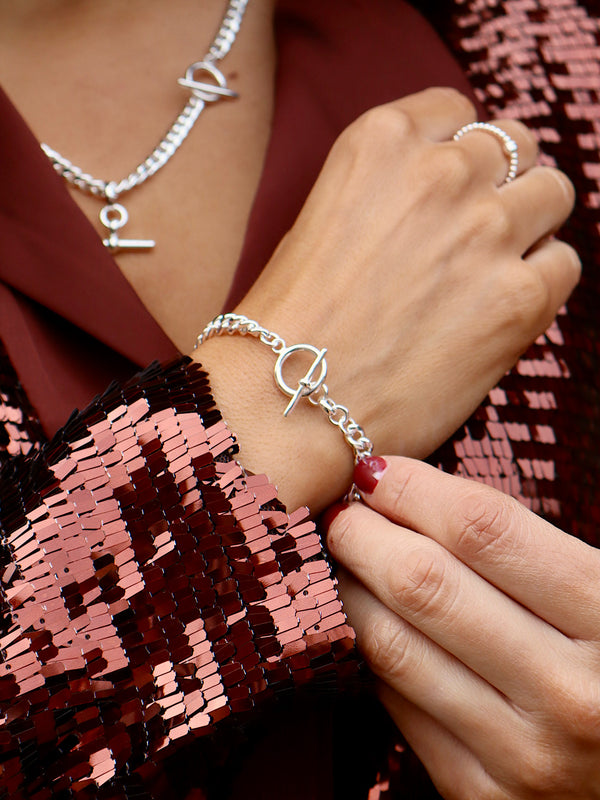 Luxury Cuban T Bar Bracelet