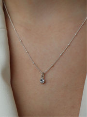Diamond April Birthstone Necklace