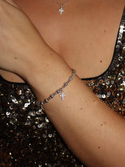 Sparkle Cross Popcorn Bracelet