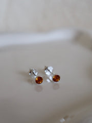 Topaz November Birthstone Stud Earrings