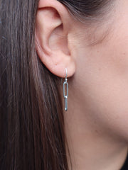 2 Link Paper Chain Earrings