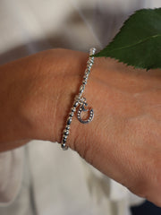 Horseshoe Letter Bracelet
