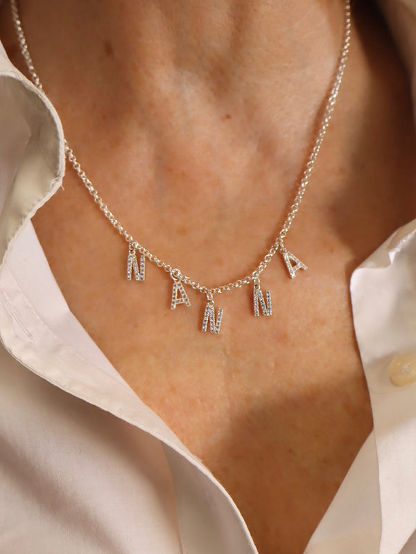 Sparkle Letter Necklace
