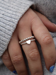 Arabella Heart Ring Stack