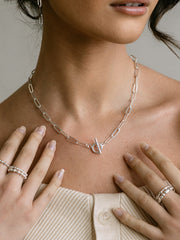 T-Bar Paper Chain Necklace