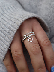 Harper Heart Ring Stack