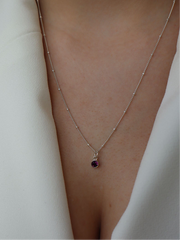 Amethyst February Birthstone Necklace