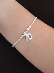 70th Birthday Bracelet