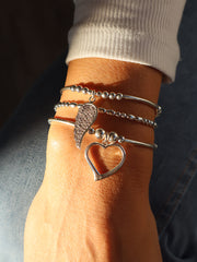 Angel Love Bracelet Stack
