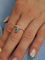Aquamarine March Birthstone Ring
