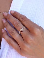 Garnet January Birthstone Ring