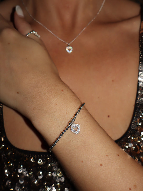 Sparkle Open Heart Bracelet