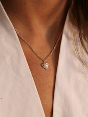 Pippa Pearl Heart Necklace