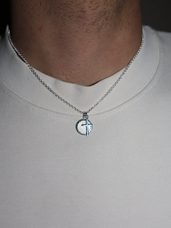 St Christopher Necklace with Cross